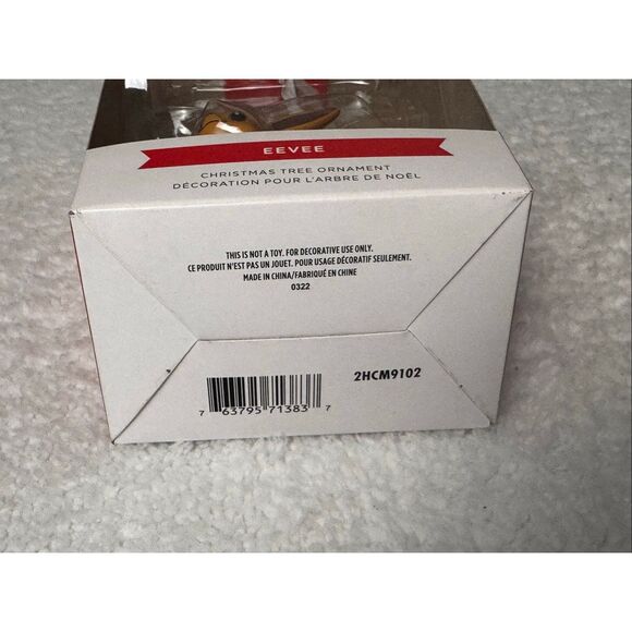 Hallmark 2022 Pokémon Eevee Christmas Ornament/NIB - Picture 6 of 6